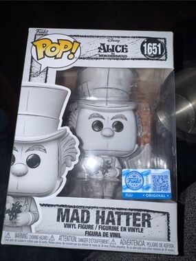 Funko Mad Hatter Vinyl Figure - Black & White